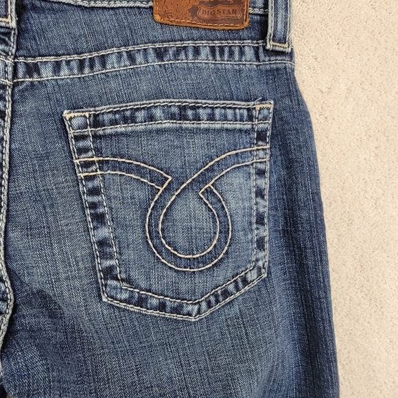Big Star Sydney Boyfriend Coast Cowgirl Mid Rise Denim Blue Jeans Sz 29 - Picture 9 of 16